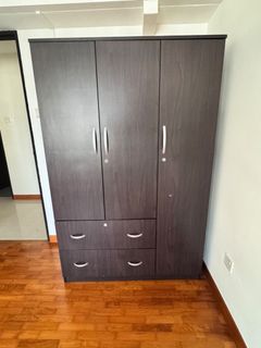 Large Wooden Wardrobe with Loft Storage and Hanging Rods, Furniture ...