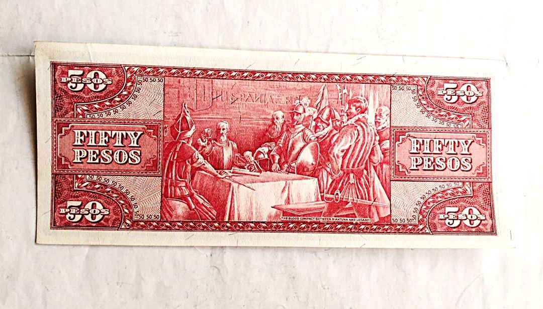 ₱50 Macapagal-Castillo (Category: Currency) located in Quezon City. Submitted by louie.s (Listing ID 1469064631, Image 2). Description: English Series ₱50 Macapagal-Castillo Unc ₱600+SF.
