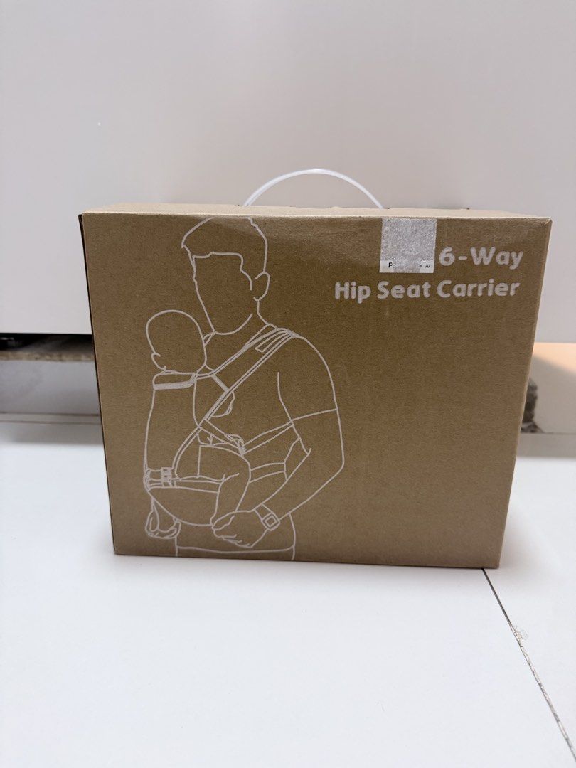 6-Way Hip Seat Carrier Grey Mesh (Category: Carriers & Slings) located in Paranaque City. Submitted by kmkue (Listing ID 1468934419, Image 1). Description: - 6-way ergonomic baby hip seat carrier in stylish grey and white - Breathable mesh fabric keeps you and your baby cool - Suitable for babies 3.5 to 15 kg (approx. 4 to 36 months) - Features adjustable straps and sturdy, secure buckles - Includes original brown cardboard box with printed safet
