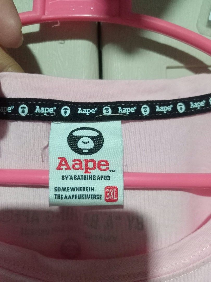 ✅ AAPE Women's Tee (Category: Shirts) located in Palo. Submitted by getupandglow (Listing ID 1469034332, Image 3). Description: ✅ AAPE Women's Tee Size: Medium to Large fitting Dimes: 18x24 Issue: Small hole pero di halata at covered (see last pic) Condition: Very good overall Colorate: 9.8/10 Price: ₱350 only + sf 📍 Location: LEYTE MODE OF PAYMENT 💳 GCash (Payment 1st) | ✈️ J&T 📩 MAKE OFFER nalang if interested..