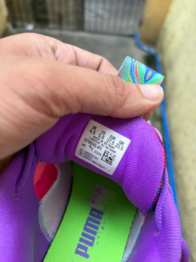 🔥 Puma MB.03 "Toxicc (Category: Sneakers) located in San Pedro. Submitted by lucky.pasaylo (Listing ID 1468931010, Image 3). Description: 🔥 SLIGHTLY USED: Puma MB.03 "Toxic" (LaMelo Ball) 🔥 Fresh from Florida, USA! Only worn slightly, excellent condition. 👟 SIZING: • US 5.5Y (Fits Women's 6.5 - 7) • UK 4.5 | EUR 37.5 | 23.5 CM ✨ CONDITION: • Slightly Used / Court-Ready Condition • Vivid colors, pristine graphics, and excellent tread remaining