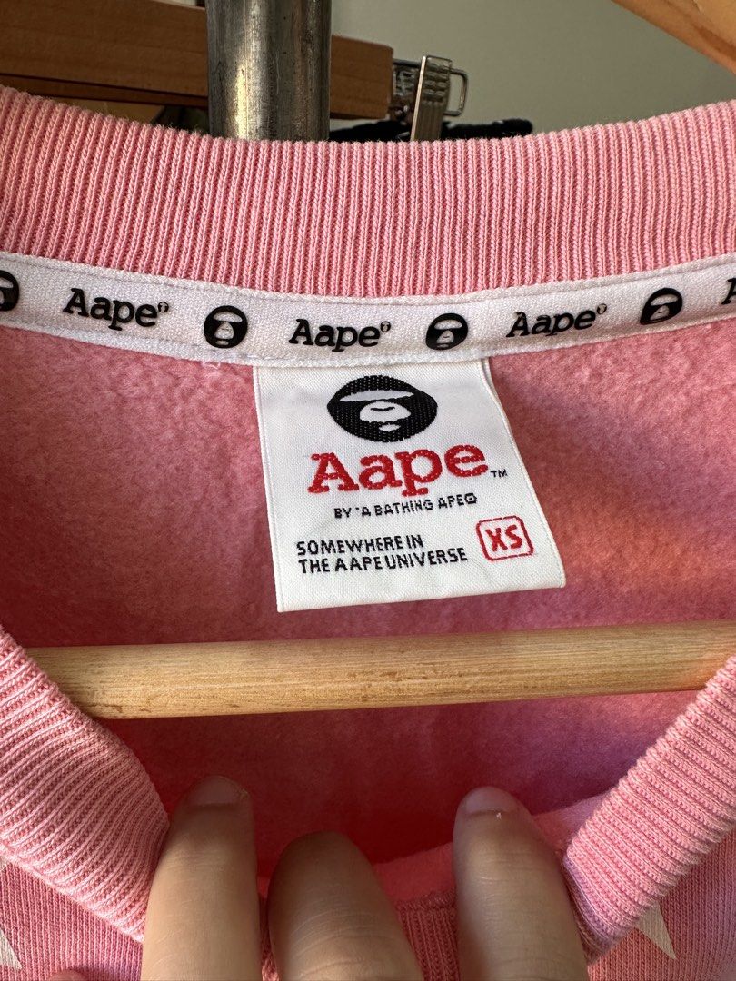 A Bathing Ape crewneck sweatshirt (Category: Coats, Jackets and Outerwear) located in Bulacan. Submitted by adoseofluxxee (Listing ID 1468987439, Image 2). Description: size: 24x29 xs fit to large.