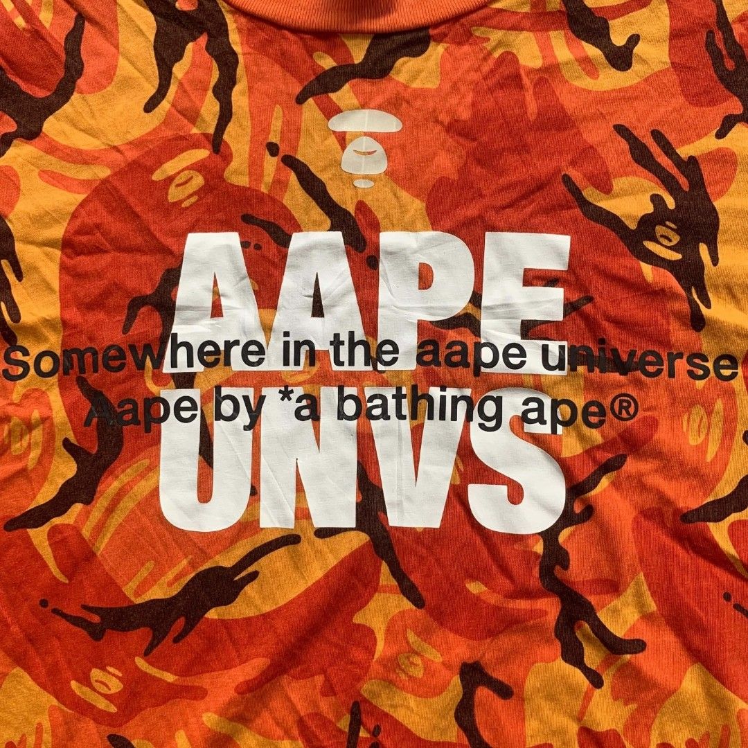 AAPE (Category: Activewear) located in Manila. Submitted by silentocean_2ad617 (Listing ID 1469059679, Image 3). Description: AAPE size:M-L 21 x 28 Excellent condition color rate:8.5/10 MINE:250.