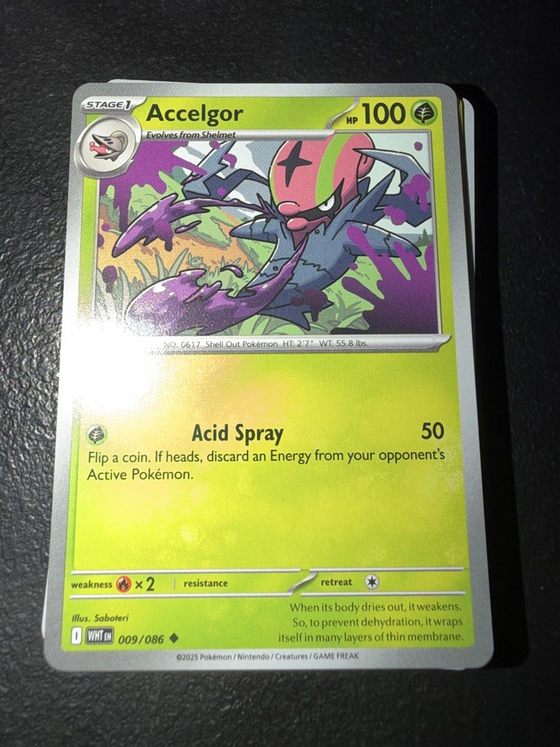 Accelgor 009/086 Uncommon White Flare Pokemon (Category: Raw Singles) located in Marikina City. Submitted by jpcollectiblesph (Listing ID 1469088338, Image 1). Description: .