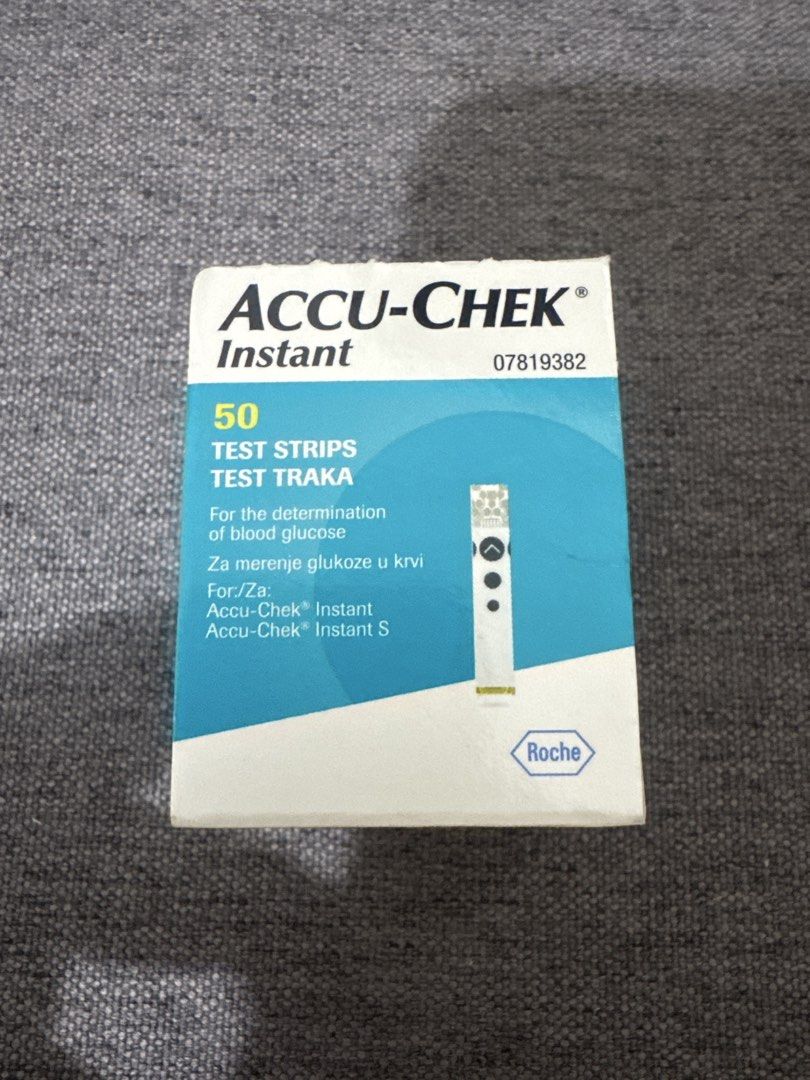 Accu-Chek Instant Test Strips 50 Count (Category: Health Monitors & Weighing Scales) located in Mandaluyong City. Submitted by jelo_mulags (Listing ID 1469107961, Image 1). Description: - Item: Accu-Chek Instant Test Strips - Quantity: 50 strips per box - Compatibility: Works with Accu-Chek Instant and Instant S meters - Benefit: Save money compared to retail prices - Feel free to send a message if you have any questions! -April 16, 2027 expirati