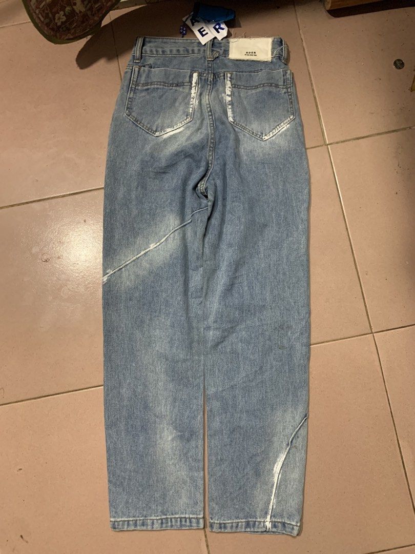 Ader nwt jeans (Category: Jeans) located in Davao. Submitted by frnzy05 (Listing ID 1469109088, Image 2). Description: Ader pants nwt Size - A1 on tag (xs or for women) Waist - 26 Thigh - 11 Length - 39 Leg Opening - 7.5 Issues - need wash Condition - Very good 💸 - 850 + 79 sf.
