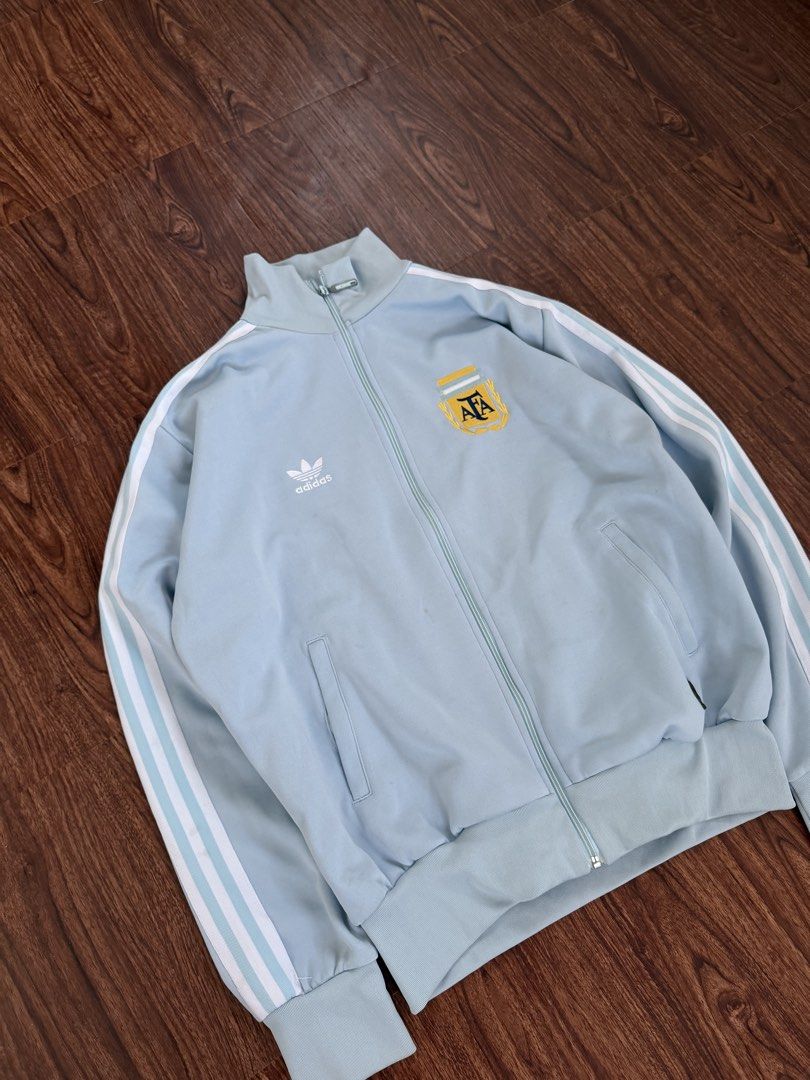 Adidas - Vintage Adidas AFA Track Jacket (Category: Coats, Jackets and Outerwear) located in Taguig. Submitted by shhhhselection (Listing ID 1469088053, Image 2). Description: “Vintage Adidas Argentina AFA Track Jacket” Authentic Large Width - 24” Length - 26” Excellent Condition No Issue 1498 Pesos Only!.