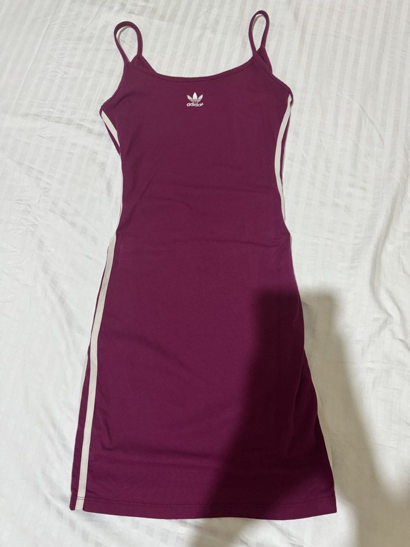 adidas bodycon dress (Category: Dresses) located in Marikina City. Submitted by fatherzav (Listing ID 1469023843, Image 1). Description: RFS: decluttering authentic size L on tag, fits S-M no flaws, above the knee length MOP: bdo, gcash MOD: j&t, lalamove .
