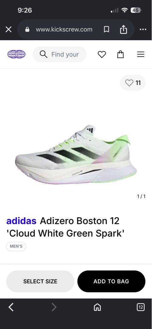 ADIDAS BOSTON 12 (Category: Shoe inserts & accessories) located in Tagoloan. Submitted by cosmictree_f69c1a (Listing ID 1468938873, Image 1). Description: ADIDAS ADIZERO BOSTON 12 NOT UKAY PURCHASE FROM ADIDAS OUTLET SİZE - 9.5 WITH BOX EXCELLENT CONDITION PRICE - 3,800.