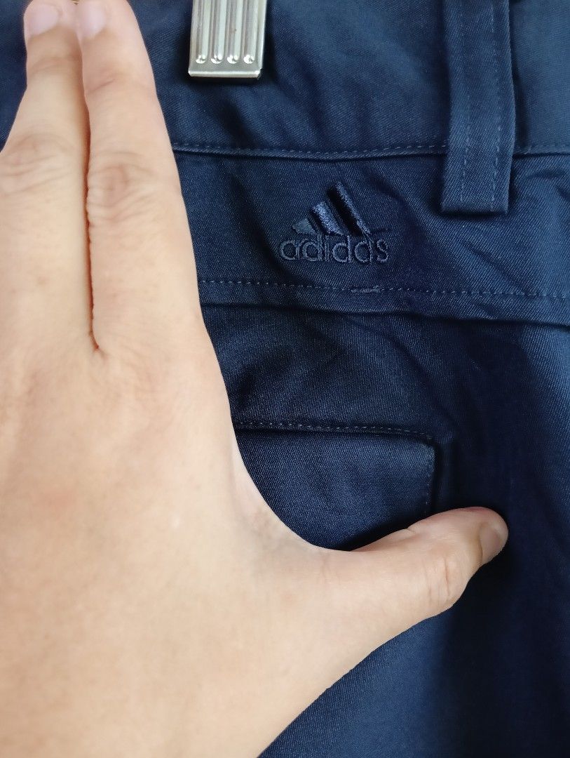 Adidas Capri Pants Size 6 (Category: Other Bottoms) located in Rizal. Submitted by timeless_shop (Listing ID 1468944857, Image 2). Description: 🔥 ORIGINAL ADIDAS Navy Blue 3-Stripes Capri Pants - Size 6 ✨ 📏 Length: 28 inches - Capri 📏 Waistline: 16 inches lay flat 📏 Size Fit: 32 -33 waistline 📏 Hips: 19 inches lay flat 🎨 Color: Navy Blue with 3 White Stripes sa laylayan ✂️ Style: Capri Pants - with back pockets + button 💯 Good Condition: 9