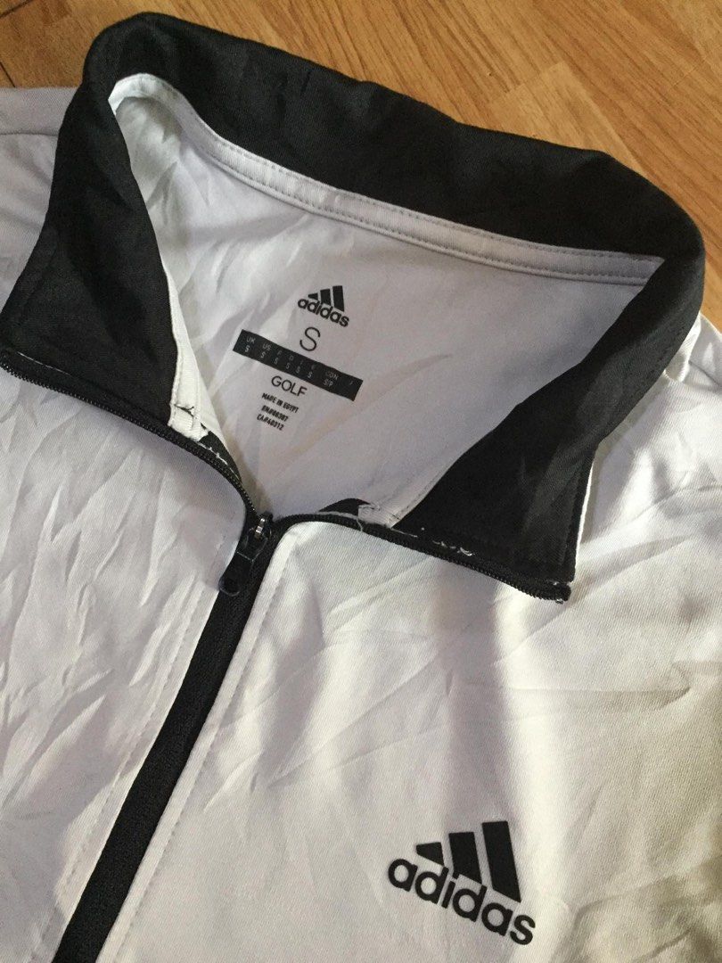 Adidas Golf Quarter-Zip Pullover (Category: Coats, Jackets and Outerwear) located in Manila. Submitted by a.stmngo (Listing ID 1468939191, Image 3). Description: Size Small on tag Width 21 inches Length 27 inches Needwash Good Condition 📍Manage your expectation. Item is thrifted. 📍 Nagcarlan, Laguna .
