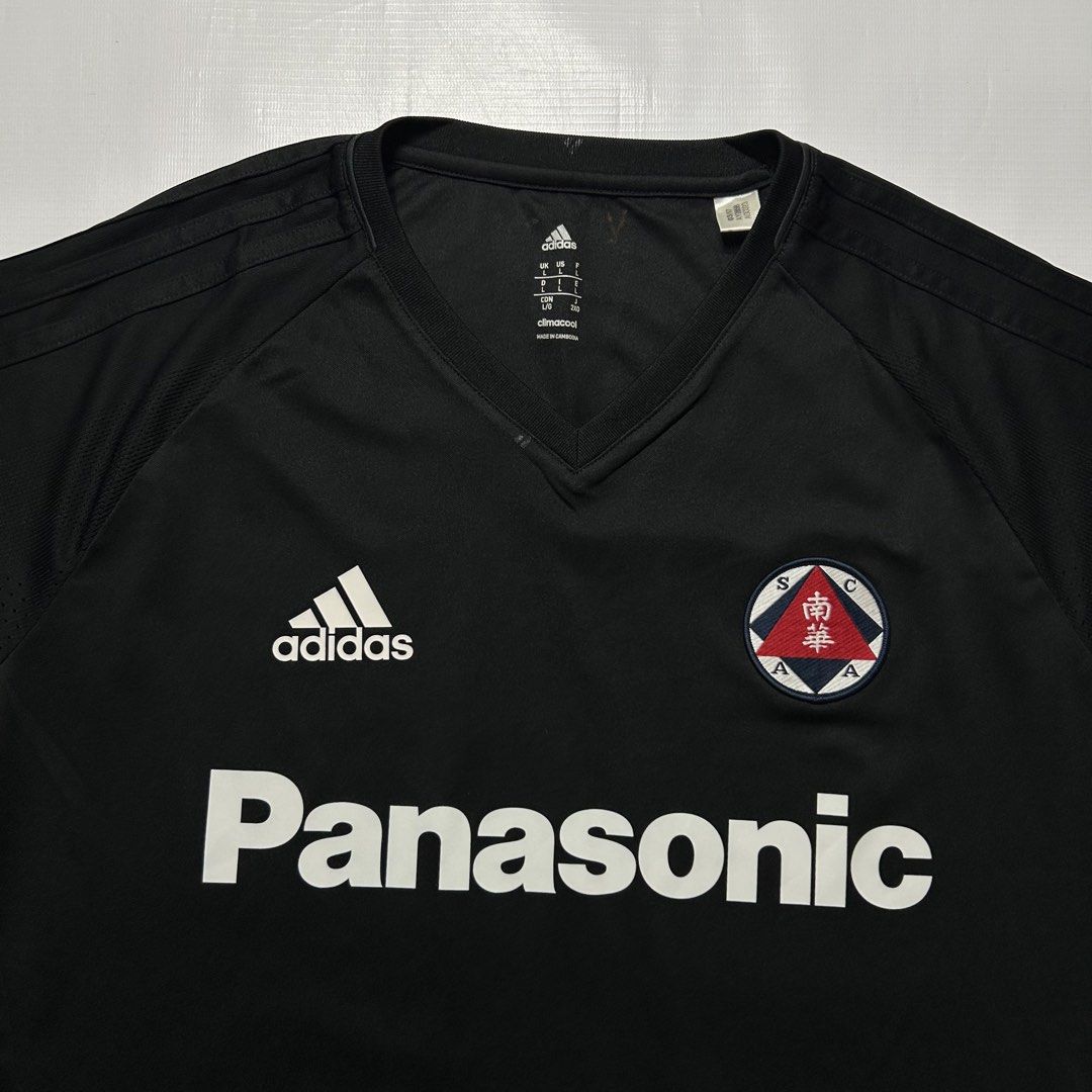 Adidas SCAA Football Jersey (Category: Tshirts & Polo Shirts ) located in Antipolo. Submitted by wvyfrnds (Listing ID 1469017683, Image 2). Description: Adidas SCAA Football Jersey Size: L Color: Black Dimensions (Inches): Length: 28 Width: 21 Color Rate: 9/10 Issues - NONE 595 PLUS SF.