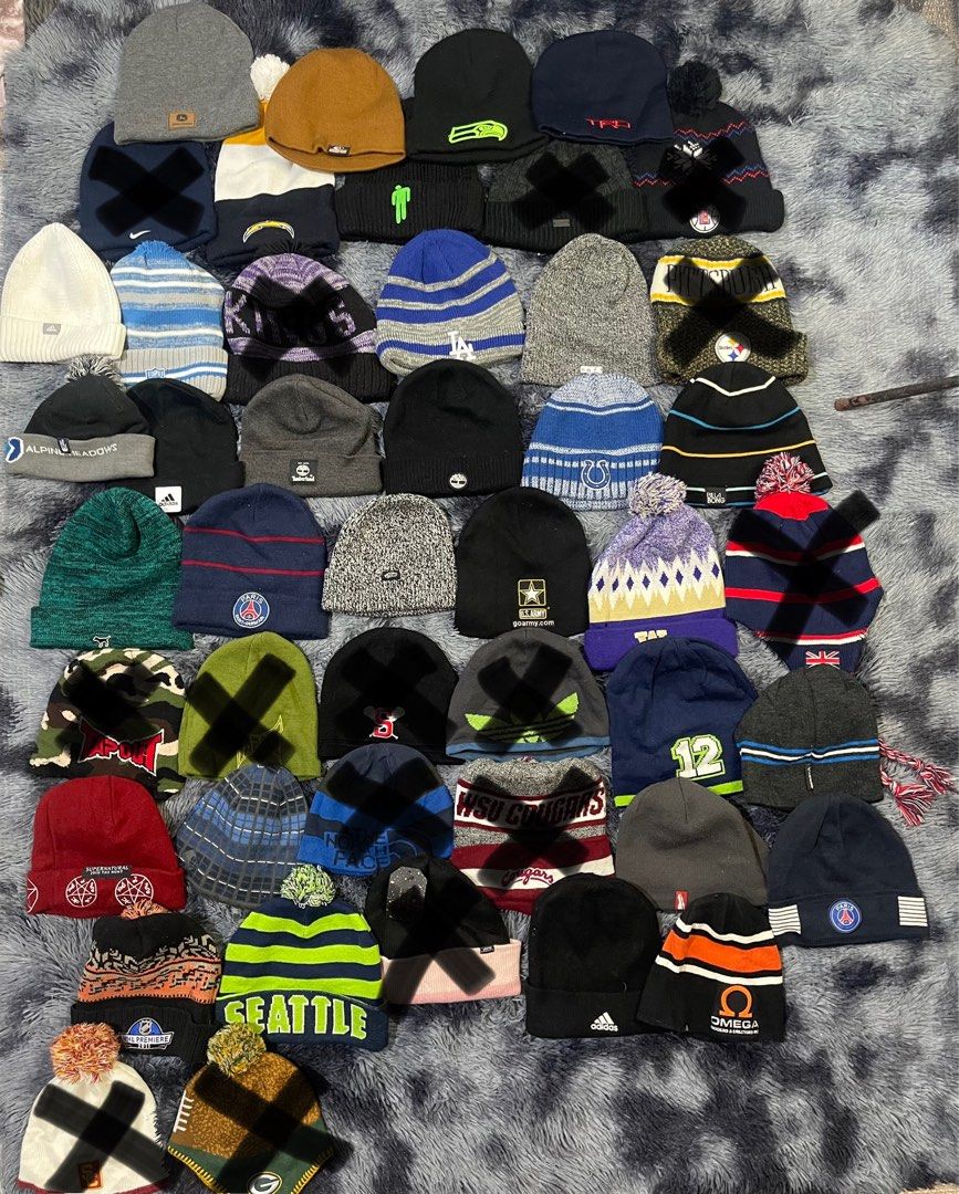 bonnets (Category: Beanies) located in Caba. Submitted by thriftedpopcorn (Listing ID 1465178669, Image 1). Description: adult bonnets per piece or bundle nike bonnet blue SOLD‼️‼️ free sf for bundle 💰mop:gcash/maribank 📦mod:jnt 📍location: san fernando la union .