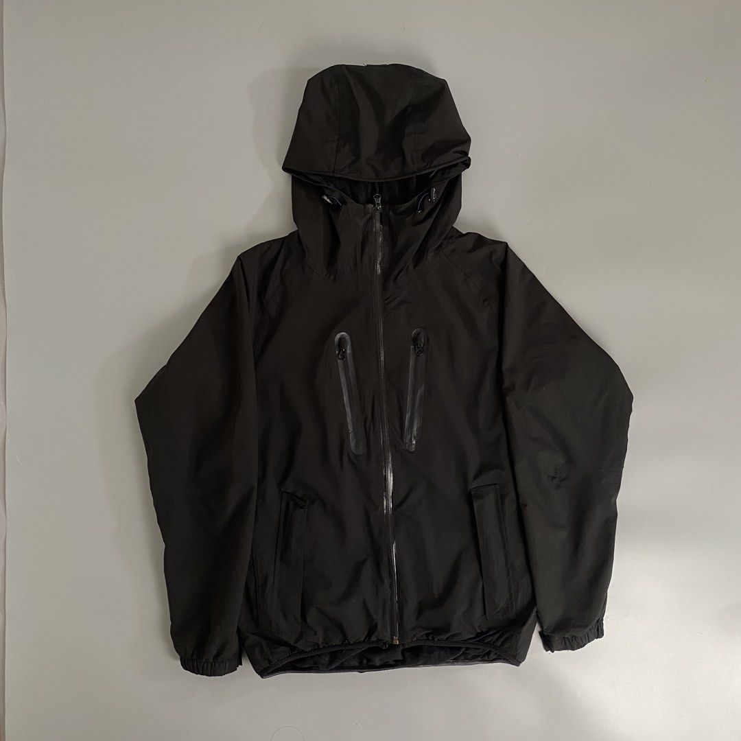 AEGIS 🌧️ | Black Technical Outdoor Shell Hooded Jacket (Category: Coats, Jackets and Outerwear) located in Bulacan. Submitted by orc.ph (Listing ID 1469063748, Image 1). Description: AEGIS 🌧️ | Black Technical Outdoor Shell Hooded Jacket Material Used: Polyester - Black -Outdoor -Heat-Sealed -Lightweight -Weather-Resistant -Full-Zip Enclosure -Multi Pockets -Parachute Drawchords ‎-Size: L -Width: 21.5 ‎-Length: 27 ‎ ‎Pristined Condition. No Vis