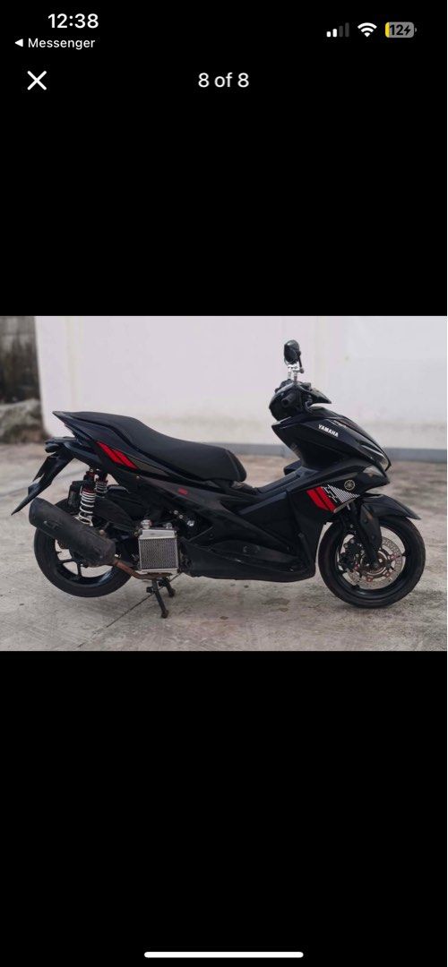 Aerox V1 (Category: Motorbikes for Sale) located in Quezon City. Submitted by cedzki01 (Listing ID 1469084697, Image 1). Description: ✨ Specs & Condition: • ✅ Model: Yamaha Aerox 155 V1 • ✅ Color: Matte Black with Red Accents • ✅ Registered until 2027 & Orig Or Cr • ✅ Regular Change Oil & Maintained ⛽ • Issue: Scratches! 💰 Price: RFS: Upgrading 📍 Location: Quezon city commonwealth .