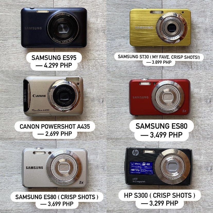 Affordable Digital Cameras (Category: Cameras) located in Bacoor. Submitted by hananins2716 (Listing ID 1469052628, Image 1). Description: available all!.