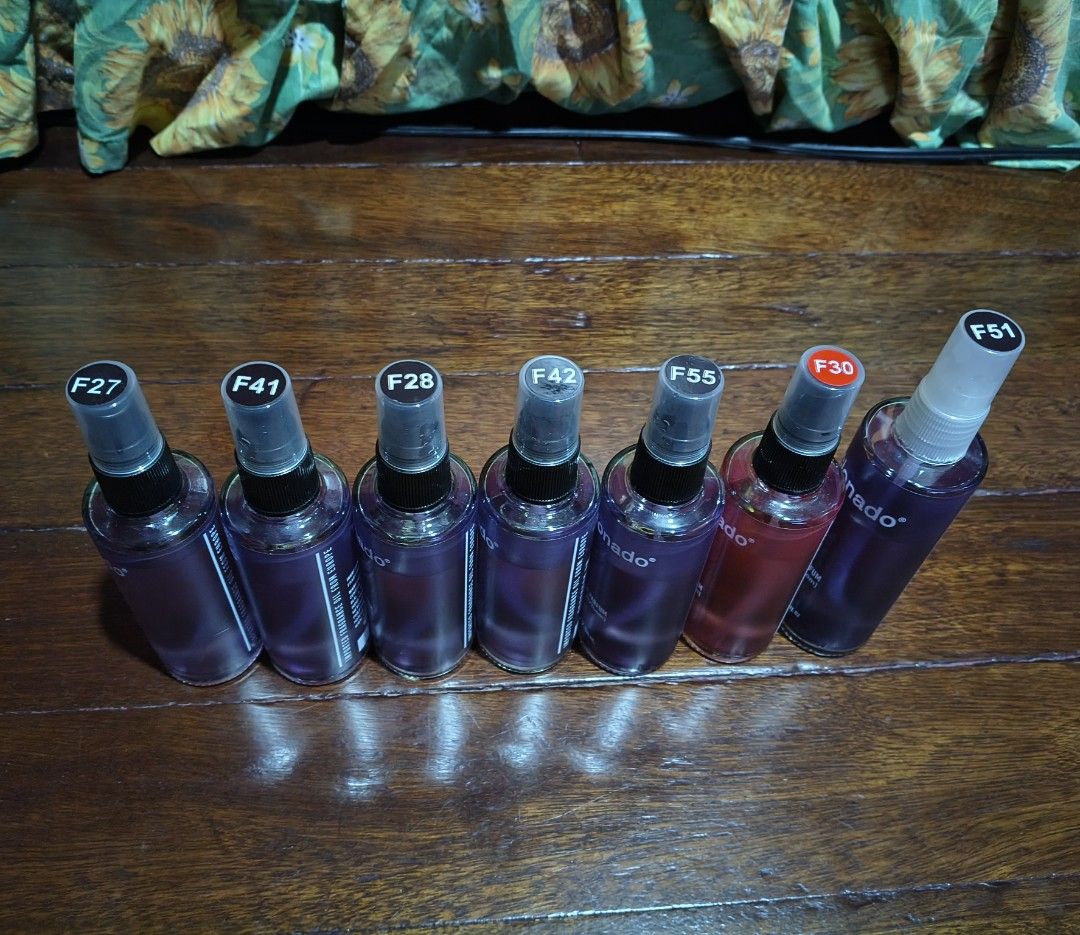 AFICIONADO (Category: Fragrance & Deodorants) located in Manila. Submitted by xoien (Listing ID 1469086568, Image 3). Description: AFICIONADO size: 85ml,100ml ⏹️PRICE : 1,099 (7pcs na) 🟡pde piraso bildin din up to 3pcs for meetup i prefer, if isa lng kau pumunta sa loc ko or ipalalamove nyo 🟡f30 (40sprays), f41 (45sprays), f28 (45sprays), f42 (40sprays), f27 (20sprays), f55 (50 sprays), f51 (30sprays) 🟡sa lahat na yan ng spray un f30 lng nalub