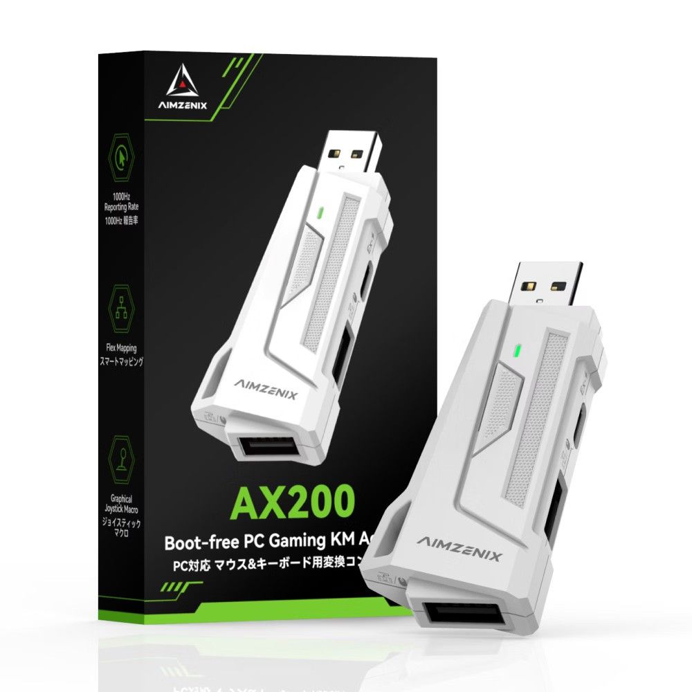 Aimzenix AX200 K&M Converter/Adapter (Category: Other Accessories) located in Manila. Submitted by joycee03 (Listing ID 1468949747, Image 1). Description: rfs: not needed anymore tested: working with Fornite in switch 2 • Controller Emulation & Aim Assist: The device translates your physical mouse movements into joystick inputs. PC and Switch games recognize you as a controller user, giving you access to the game's built-in target tracking and ai