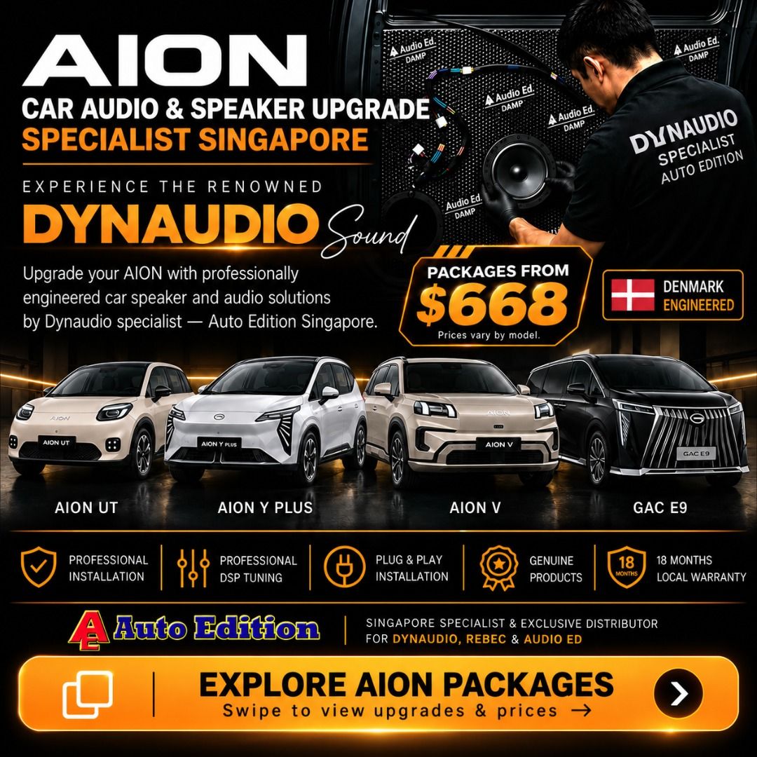 AION UT, V, Y Plus Car Audio Upgrade – Dynaudio & Rebec Plug & Play ...