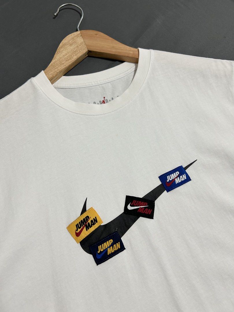 Air Jordan Jumpman Graphic Tee (Category: Tshirts & Polo Shirts ) located in Cavite. Submitted by gnthrift (Listing ID 1468935425, Image 2). Description: Air Jordan Tee Size: M on tag Dimes: 20x25 Color rate: 9.5/10 Complete tags Excellent condition Mine 380 + SF Location: Indang, Cavite Courier: J&T Express MOP: Gcash.