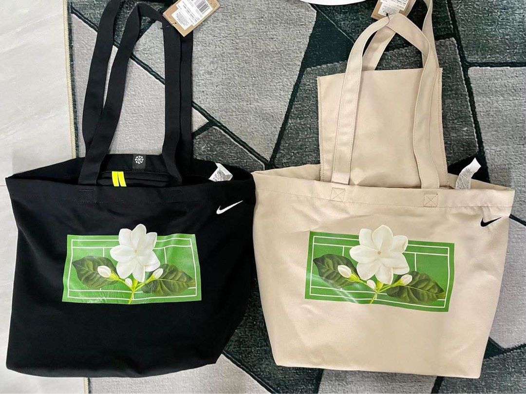 Alex Eala Nike Tote Bag (Category: Tote Bags) located in Quezon City. Submitted by mmjjc (Listing ID 1468958477, Image 1). Description: Sellind my extra sampaguita tote bags! Colors available: Black and Beige Brand new with original tags ₱2,300 each Can Ship for free within QC/ Sampaloc Manila area.