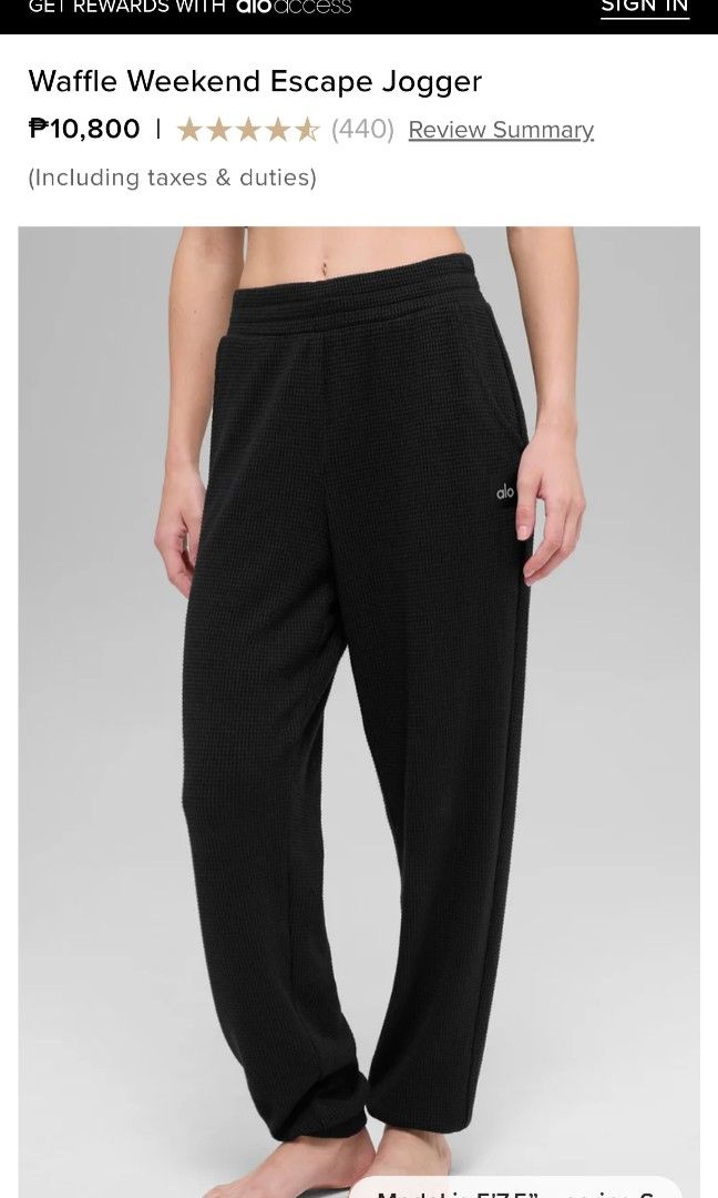 Alo Yoga Waffle (Category: Activewear) located in Alcantara. Submitted by 2jongthebestseller (Listing ID 1468750537, Image 3). Description: .