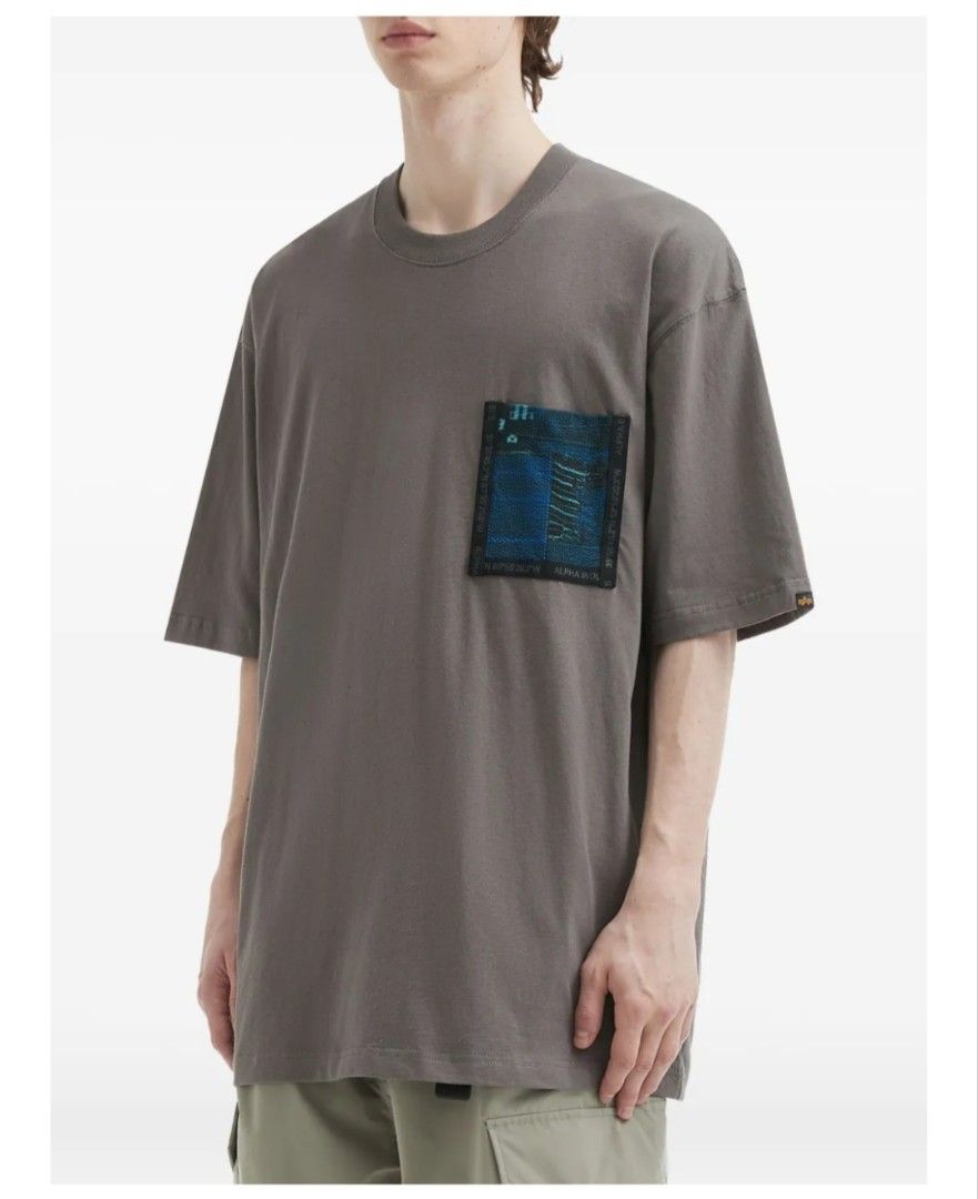 Alpha Industries - Pocket Tee - "GARMENT TYPE-01 UNFRM SPEC 059-API-0357" (Category: Tshirts & Polo Shirts ) located in San Fernando. Submitted by son.twice.stuff (Listing ID 1469072023, Image 2). Description: Item: Alpha Industries - Pocket Tee - "GARMENT TYPE-01 UNFRM SPEC 059-API-0357" Tagged Size: Small Fit Large Oversized Dimensions Length: 29" Width: 21" Shoulder: 19.5" Sleeve: 9.5" Condition: Excellent Material 100% Cotton Price: 1200 Free