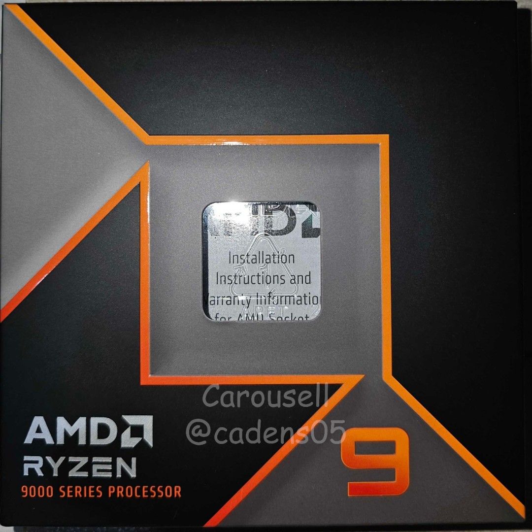 AMD Ryzen 9 9900X (Category: Computer Parts) located in Naga. Submitted by cadens05 (Listing ID 1469018623, Image 1). Description: PLEASE READ BEFORE ASKING QUESTIONS! •Bought last June 2025. •Price negotiable. •Mainly used for video & photo editing with gaming too. •RFS: Downgrading.