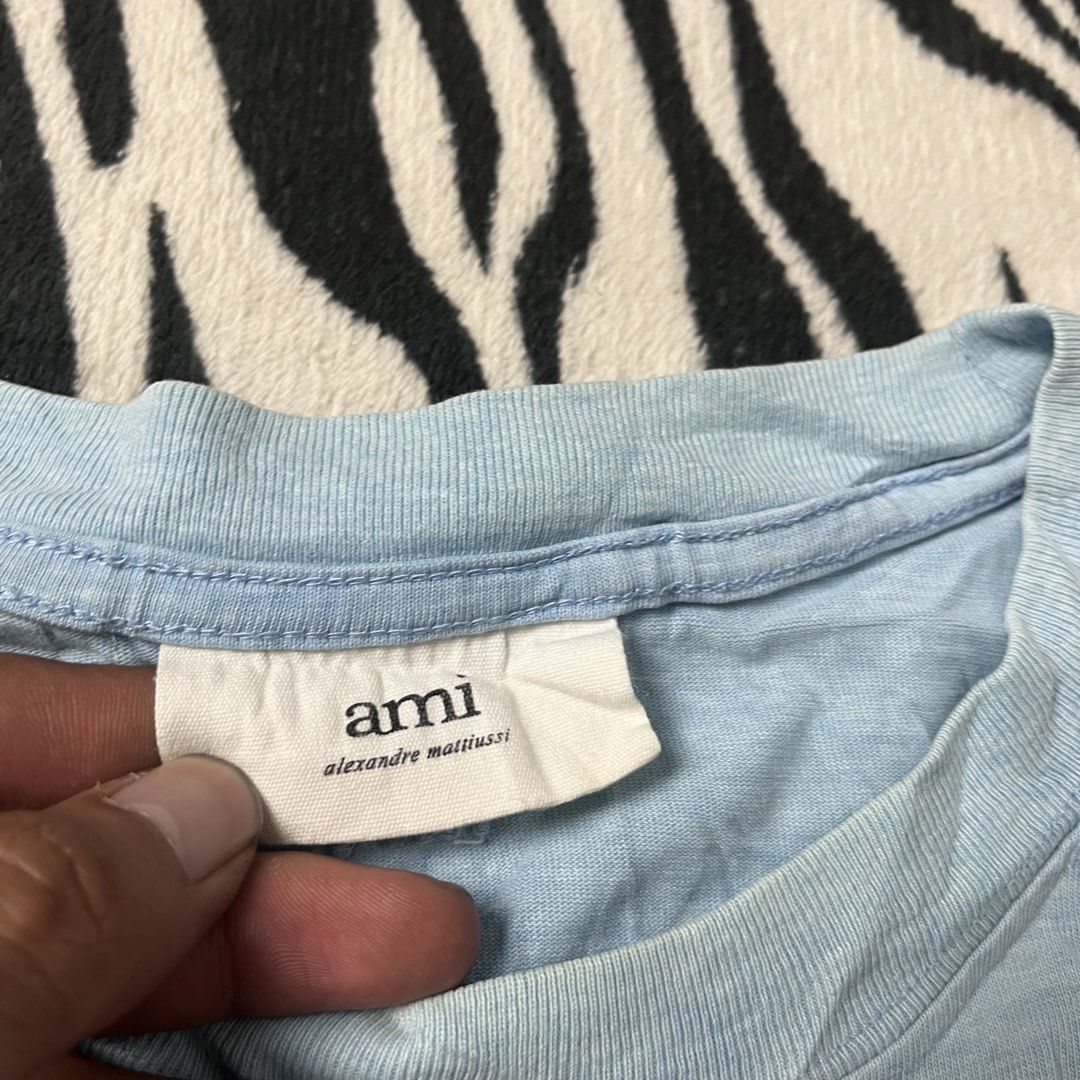 Ami alexandre mattiusi light blue shirt (Category: Shirts) located in Manila. Submitted by royaldripmanila (Listing ID 1469085078, Image 2). Description: Need wash W21.5 L24.5.