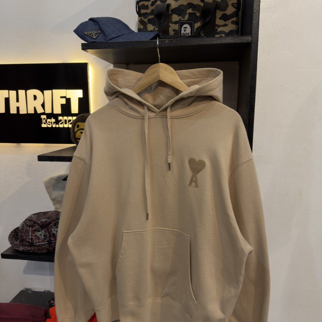 Ami Brown Hoodie (Category: Hoodies) located in Manila. Submitted by jerichomal82553 (Listing ID 1469046885, Image 2). Description: Ami Brown Hoodie 24 by 26 Good Condition Complete Tags CLAIM 2K.