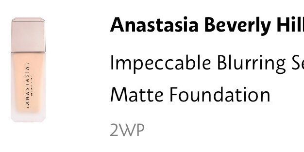 Anastasia Foundation Matte Sephora (Category: Makeup) located in Cavite. Submitted by thriftqueen.phhhhh (Listing ID 1468170766, Image 1). Description: Rfs: accidentally bought 2 In the shade 2WP Original Price: 3.3k 100% authentic with receipt from sephora.