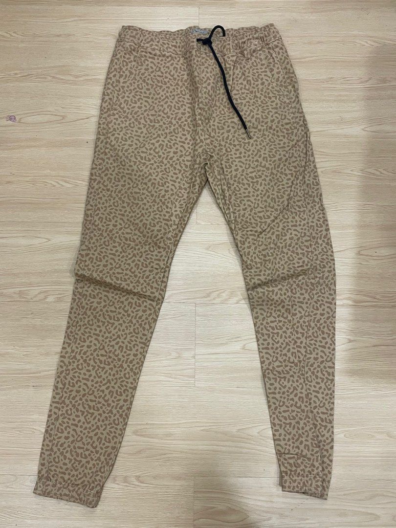 Animal Print Joggers (Category: Jeans) located in Manila. Submitted by bedlambuzz (Listing ID 1469080696, Image 1). Description: WYSIWYG ALL JEANS ARE USED BUT FULLY WEARABLE BUTTONS AND ZIPPERS INTACT MAY HAVE SLIGHT DISCOLORATION OR SMALL FLAWS.