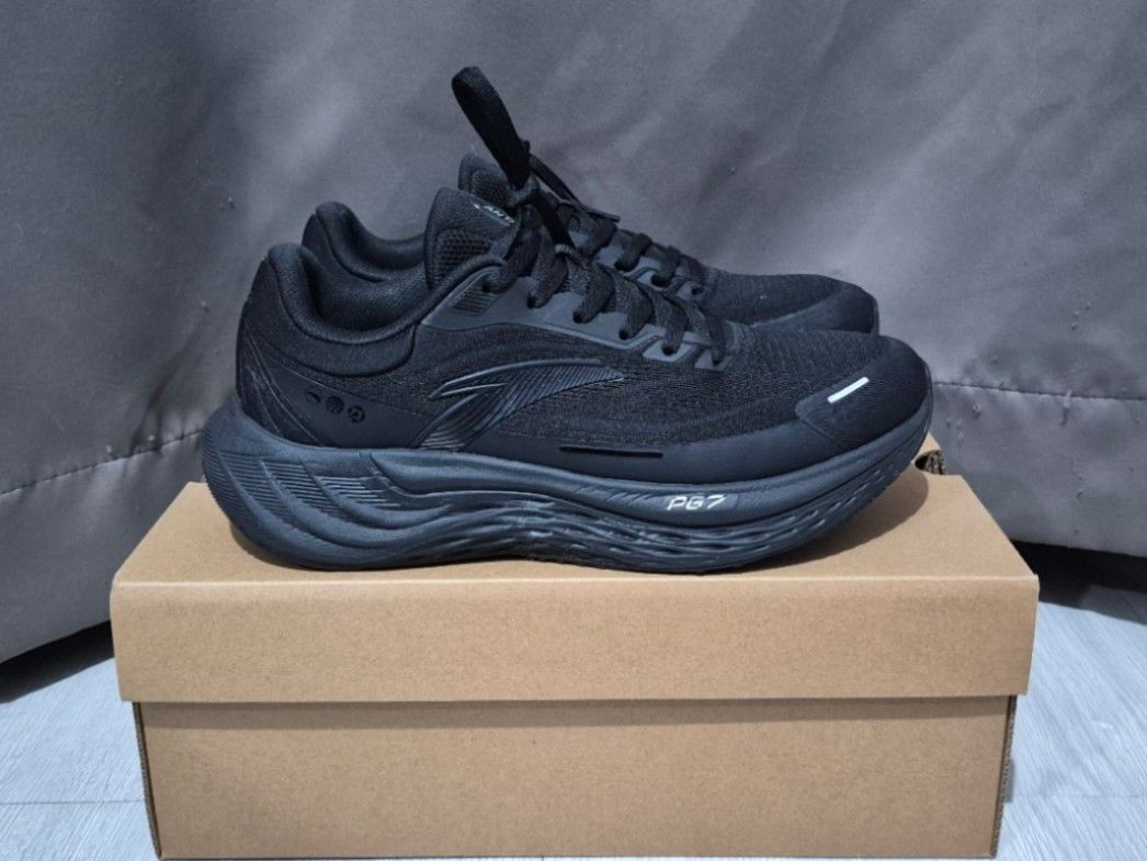 Anta PG7 Travel 'Triple Black' (Category: Sneakers) located in Quezon City. Submitted by jmarcocesguerra (Listing ID 1469128786, Image 1). Description: SIZING: • US 8 Women's / US 6.5 Men's / EUR 39 / UK 5.5 / CHN 245 ADDITIONAL DETAILS: • Black color • Art No. 1224F5546-6 • Bought brand new from Anta Philippines (Orange App) Mall, can provide proof of transactions if needed • Breathable A-WEB mesh / TPU support upper • Full-length PG7 midsole re