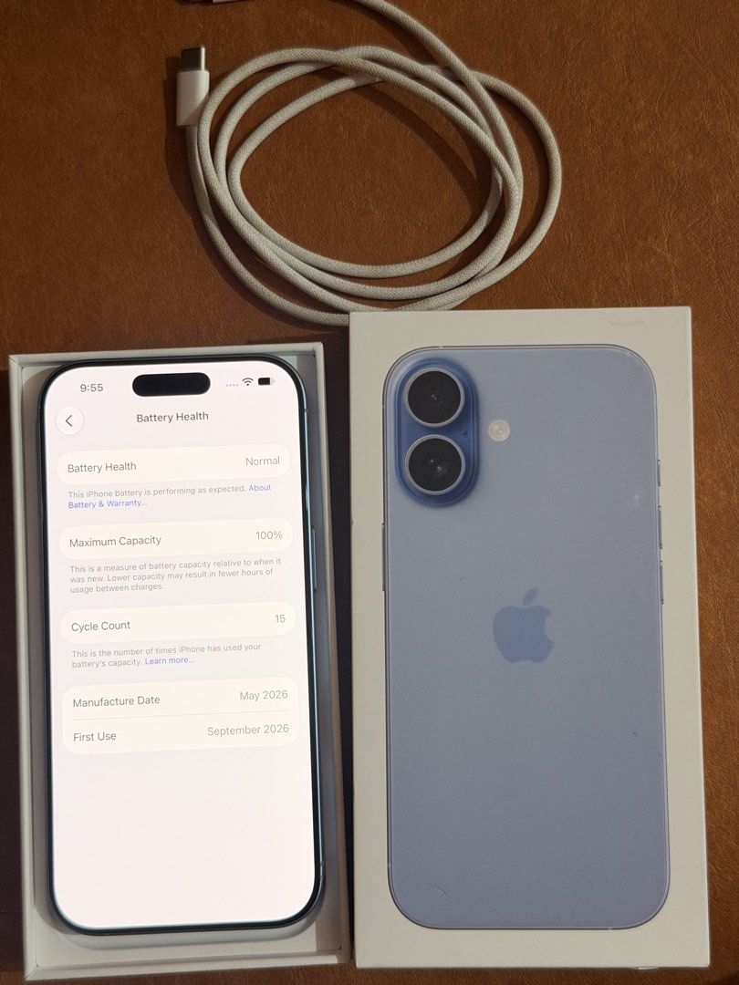 Apple iPhone 17 Mist Blue 256GB- 15 cycle count only (Category: iPhone 17 Series) located in Cavite. Submitted by shopgeeks (Listing ID 1469091602, Image 1). Description: - Model: Apple iPhone 17 - Storage: 256GB - Color: Mist Blue - Battery Health: 100% (Only 15 cycle counts) -Activated last September lang - Condition: Flawless, zero scratches or dents - Inclusions: Original box and USB-C charge cable SLIGHTLY NEGO! PASS SA LOWBALLER ‼️ Meet up/