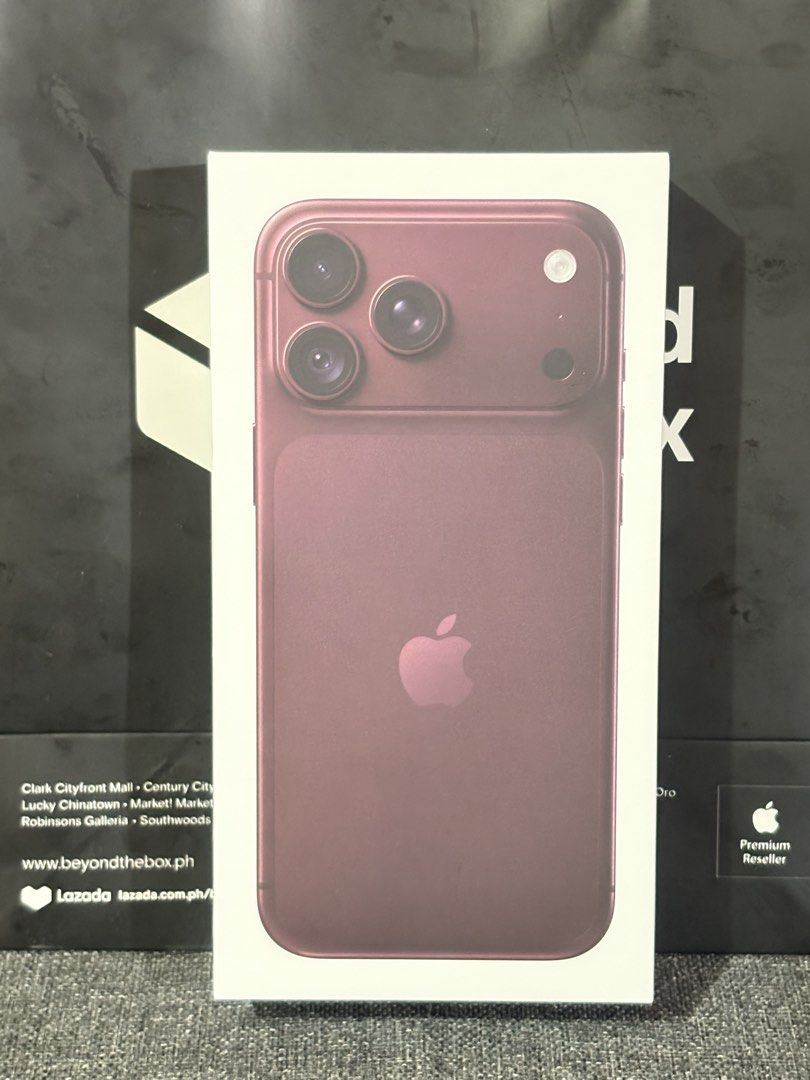 Apple iPhone and AirPods (Category: Headphones & Headsets) located in Pasay City. Submitted by rouxcollectibles (Listing ID 1468947803, Image 2). Description: iPhone 18 Pro Max 256GB Burgundy and Airpods 4 with ANC From Digital Walker/Beyond the box Robinsons Manila Brand New with receipt P93,500 (iPhone) P7,200 (Airpods) Meetup - Robinsons Manila / Mall of Asia.