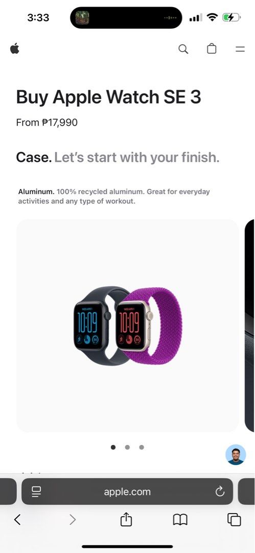 Apple Watch SE 3 40mm (Category: Wearables & Smart Watches) located in Manila. Submitted by prelovemd (Listing ID 1469000037, Image 1). Description: SRP price: 17,990 on stores. Selling low at 11k. 7k discounted. Package haven’t been open. Won from the raffle draw from medical events RFS: i have apple watch already 10k if via lalamove or grab delivery. Shipping fee c/o buyer. 11k if for meet up. Can do meet up ONLY in following locations: - The M