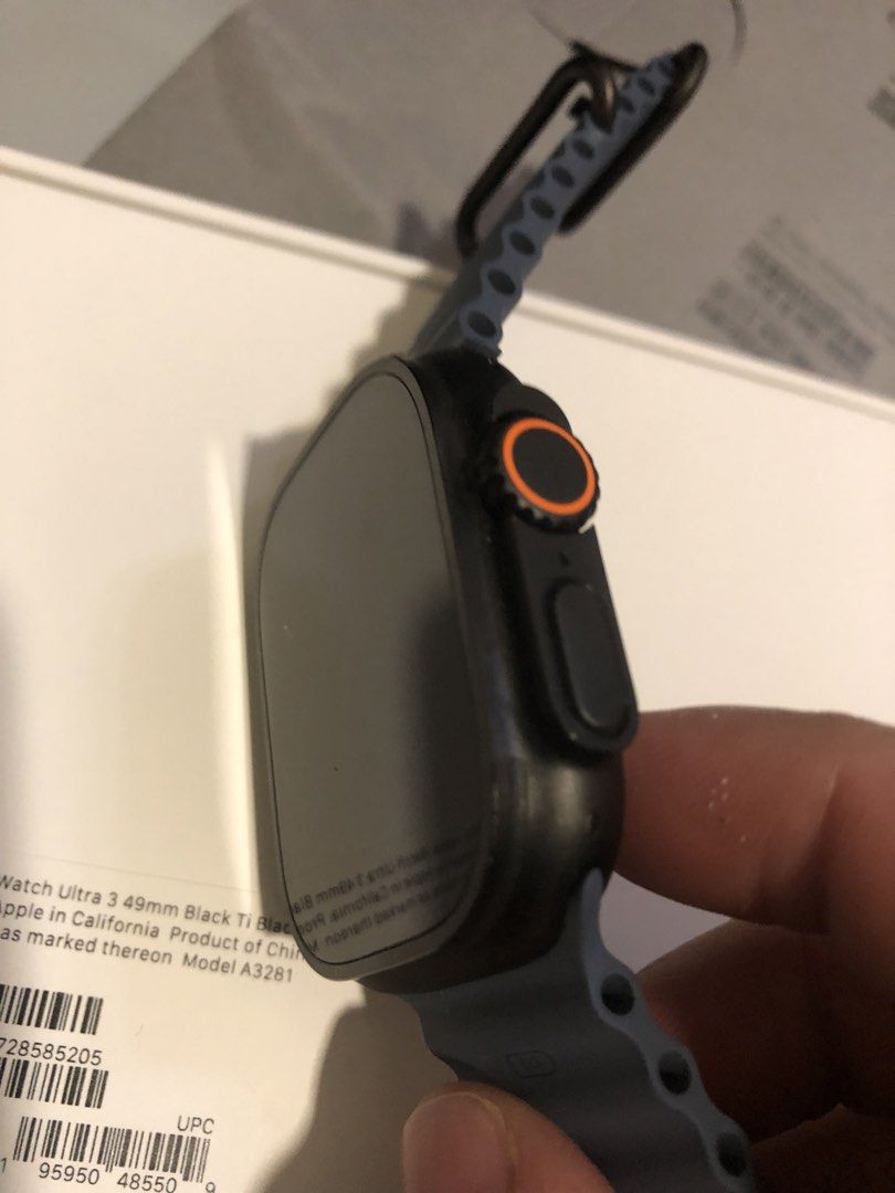 Apple watch Ultrsa 3 (Category: Wearables & Smart Watches) located in Mandaluyong City. Submitted by huntervip (Listing ID 1469003886, Image 1). Description: Aplewatch Ultra 3 just opened it But never used complete with paperbag , box , charger , Milanese and sports original bands .
