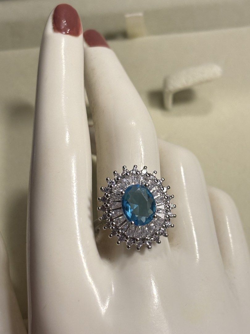 🩵aquamarine ring (Category: Rings) located in Davao. Submitted by ememlou17 (Listing ID 1469068087, Image 1). Description: 🩵aquamarine Ring gemstone. Ring size 8 adjustable Markings au750 Rodium/ Platinum over copper based metal Tarnish resistant with extra care Message me directly📩.