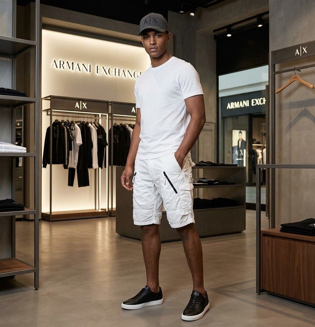 🏷️Armani Exchange Men's Cargo Short (Category: Shorts) located in Cebu City. Submitted by keenstone_24df15 (Listing ID 1468957316, Image 2). Description: 💯 Authentic 🏷️Armani Exchange Men's Cargo Short Size: 33 Length: 20 Hem: 9 Colorate & Condition: 9.8 Out Of 10 Excellent Condition No Issue 📌Mine: 850 ✈️Free Shipping 🏠Location: Cebu City 🚚Thru J&T (Door To Door).