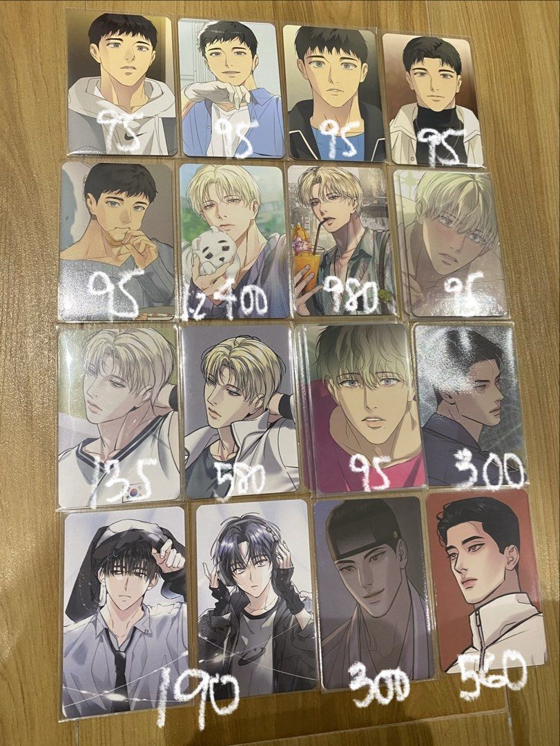 Assorted BL Official Photocards (Category: J-Wave Merchandise) located in Manila. Submitted by dohwacart (Listing ID 1468975397, Image 1). Description: — Assorted BL Official Photocards 🏷️ payo or dop 📍pasig 💵 maribank 🚚 j&t / lalamove t. wts lfb ph manhwa bl yeongwoon seo in th backlight potn painter of the night seungho a world without you.