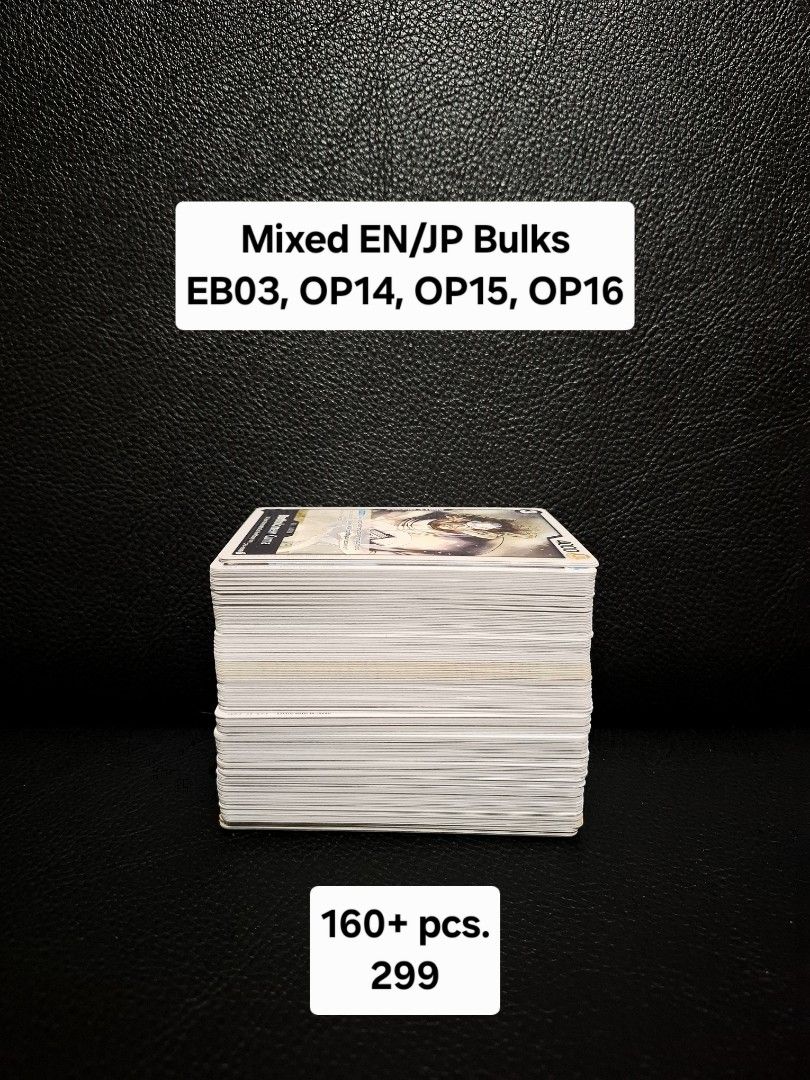 Assorted characters (Category: Raw Singles) located in Muntinlupa City. Submitted by jcendique (Listing ID 1469130230, Image 2). Description: One Piece Card - Bulks - Prices on each photo.