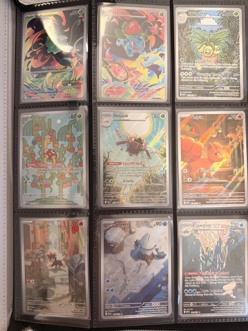 Assorted characters (Category: Raw Cards) located in Singapore. Submitted by lyxb94 (Listing ID 1469041011, Image 1). Description: Selling whole collection, include vaultx binder. Market value per collectr app = S$4,230 Fixed priced at 80% market value. What is included: - All cards in the photos (most valuable). - Additional 10 more pages in binder but no shown due to photo limit. - Additional $S 236 (market value) of EX cards..