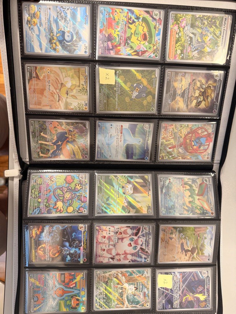 Assorted characters (Category: Raw Cards) located in Singapore. Submitted by lyxb94 (Listing ID 1469041011, Image 3). Description: Selling whole collection, include vaultx binder. Market value per collectr app = S$4,230 Fixed priced at 80% market value. What is included: - All cards in the photos (most valuable). - Additional 10 more pages in binder but no shown due to photo limit. - Additional $S 236 (market value) of EX cards..