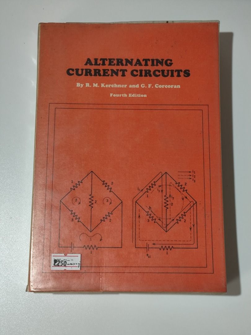 Assorted Engineering Book Set C (Category: Textbooks) located in Manila. Submitted by hector_does_go_rug (Listing ID 1468960328, Image 2). Description: 📚 Assorted Engineering Book Set C A set of engineering and physics textbooks, ideal for students, engineering enthusiasts, or anyone interested in circuit analysis and physics. Alternating Current Circuits, Fourth Edition — R. M. Kerchner and G. F. Corcoran — ₱250 A Course in Electrical Engineeri