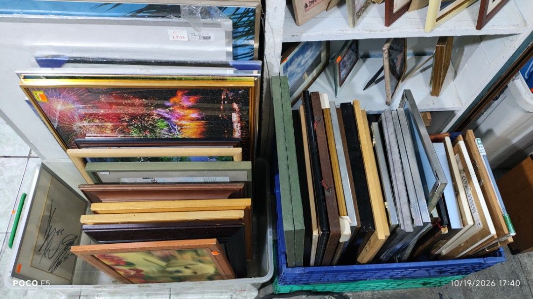 Assorted japan surplus Picture Frames (50pcs) (Category: Frames & Pictures) located in Quezon City. Submitted by ralphralph (Listing ID 1469026582, Image 1). Description: - Variety of finishes: Wood, metal, and glass - Multiple sizes and styles available - Perfect for photos, art prints, or certificates - Buy individual pieces or take the whole lot selling as-is.