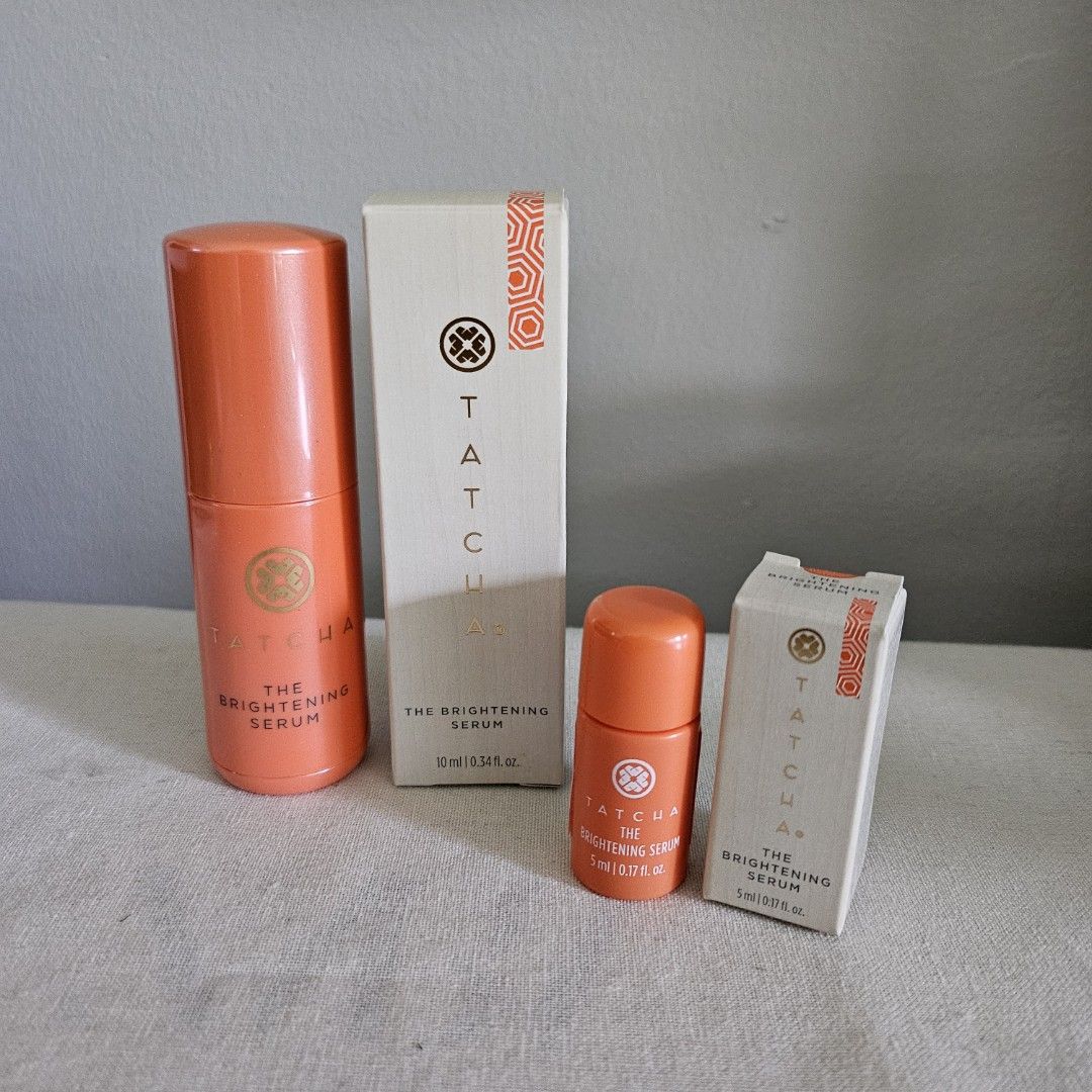 Assorted Tatcha Skincare (Category: Face Care) located in Taguig. Submitted by mesimpleshop (Listing ID 1469161550, Image 1). Description: - 100% Authentic Tatcha skincare - Brand New The Indigo Cleansing Balm 5g P390 The Water Cream 5ml P490 The Dewy Milk Moisturizer 5ml P490 The Matcha Cleanse 20ml P450 The Rice Wash 20ml P450 The Brightening Serum 5ml P850 10ml P1650 - Serious Buyers Only Message for inquiries or fast checkout!.