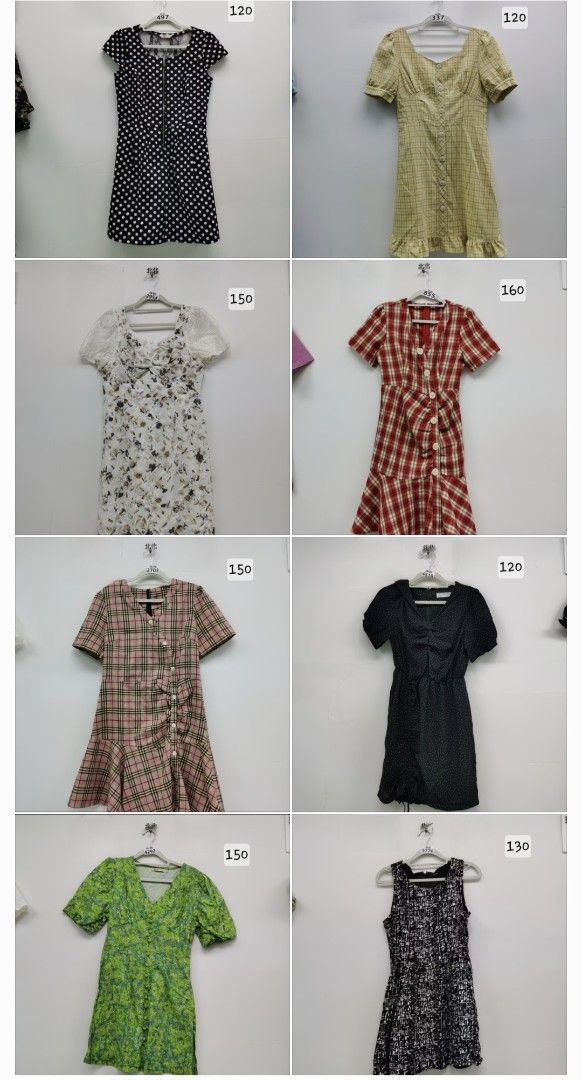 Assorted Women's Dresses Collection (Category: Dresses) located in Manila. Submitted by noblegem04 (Listing ID 1468939979, Image 2). Description: -Available soon🤩 - Variety of short women's dresses in multiple styles and cuts - Patterns: Floral prints, polka dots, checks, and solid colors - Design details: Square necklines, puff sleeves, ruffles, pleats, and tiered designs - Perfect addition to your everyday wardrobe rotation - Send a message to