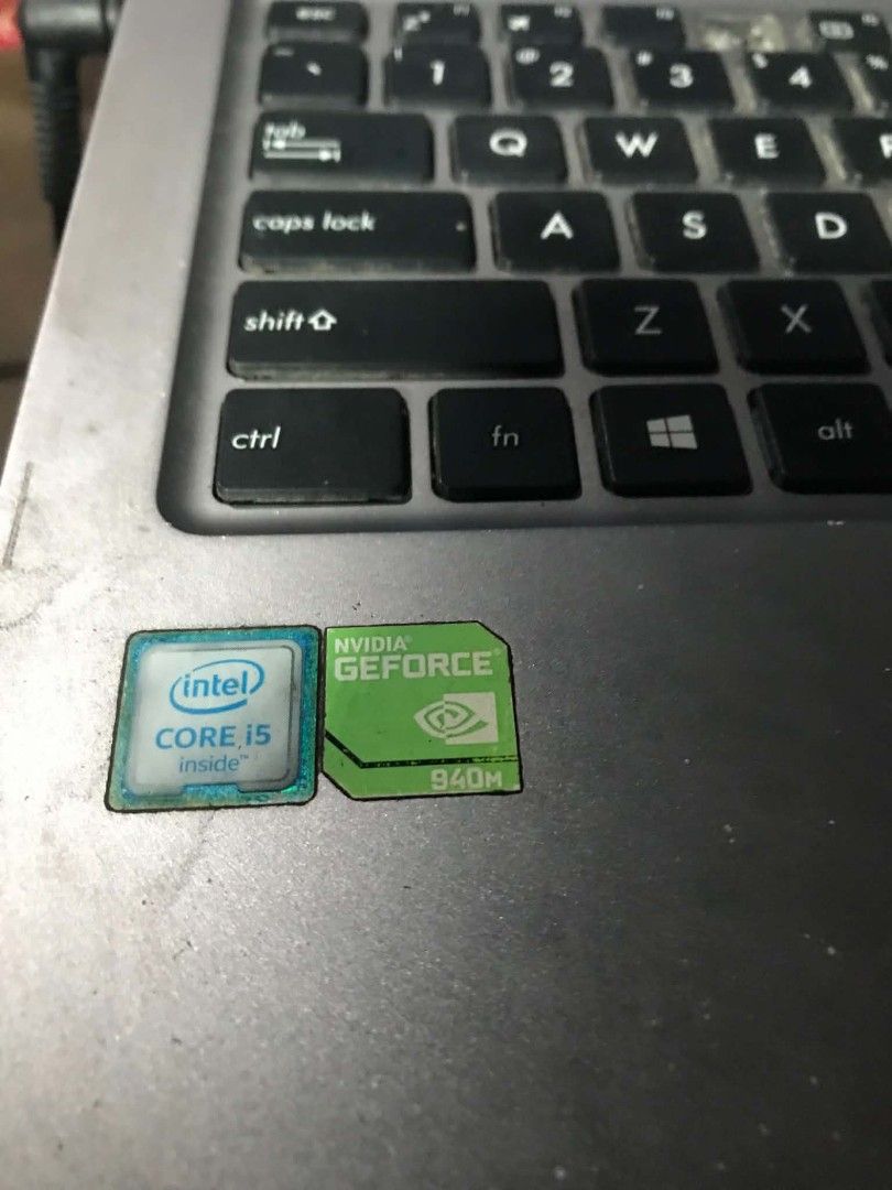 ASUS K401UB Intel Core i5-6200U Laptop (Category: Laptops & Notebooks) located in Manila. Submitted by quickcloud-8e4a6b (Listing ID 1469001588, Image 3). Description: - Model: ASUS K401UB - OS: Windows 10 Pro 64-bit - Processor: Intel Core i5-6200U @ 2.30GHz - Memory: 8GB RAM - Graphics: NVIDIA GeForce 940M - Condition: usable issue keyboard and battery, letter T on kebord not working baka need lng ng linis. loc tondo.