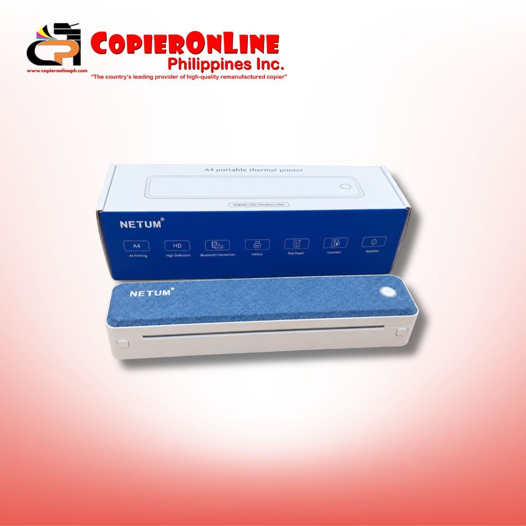 Aurum LT-A10 Portable Thermal Printer (A4 Size) (Category: Printers, Scanners & Copiers) located in Quezon City. Submitted by copieronlineinc (Listing ID 1468998491, Image 1). Description: 🖨️ Aurum A4 PORTABLE THERMAL PRINTER Print on the go—without ink or toner! ✨ Ideal for documents, receipts, and records printing. 📌 Product Details ✔️ A4 document printing ✔️ Direct thermal printing technology ✔️ Compatible with: Android, iOS, Windows, macOS 
