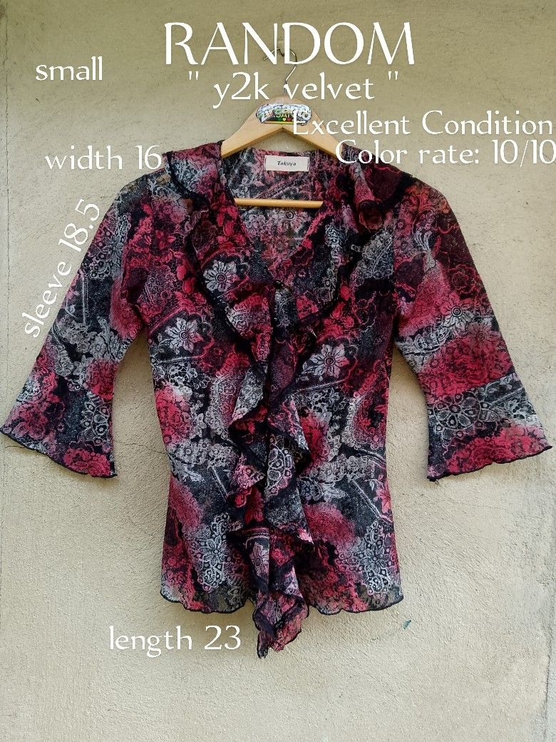 AUTHENTIC! " RANDOM (y2k velvet) WOMEN " (Category: Longsleeves) located in Danao, Cebu. Submitted by psychypymb40965 (Listing ID 1469103652, Image 1). Description: details are in first photo ‎pm/dm for other details,issues or transactions ‎negotiable! 👊😁 ‎2nd Account Available Shoes, Bags, Sandals, Slippers & more footwear just click the link below 💚👇😁❤️ or follow for update stocks. ‎https://www.carousell.ph/u/azaiahnere02/?t-id=PJuARdaOwh_